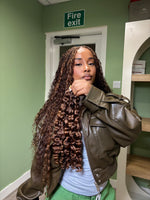 Load image into Gallery viewer, Bulk Burmese Curly Hair for Boho Braids Goddess Braids and Bora Bora Braids ‘The Malak Mix’ Colour 4/30 Blend
