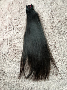 Straight raw Indian human hair