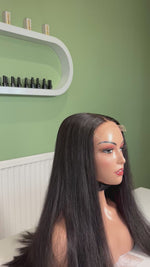 Load and play video in Gallery viewer, 5x5 Glueless closure wig
