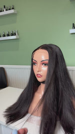 Load and play video in Gallery viewer, 5x5 Glueless closure wig
