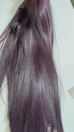 Load and play video in Gallery viewer, Burgundy 3x6 Closure Wig 100% Vietnamese Human Hair Ready to Wear hd lace
