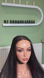 Load and play video in Gallery viewer, 5x5 Glueless closure wig

