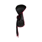 Load image into Gallery viewer, Black silky durag perfect for braids &amp; waves
