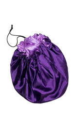 Load image into Gallery viewer, Reversible silky satin bonnet with adjustable drawstring
